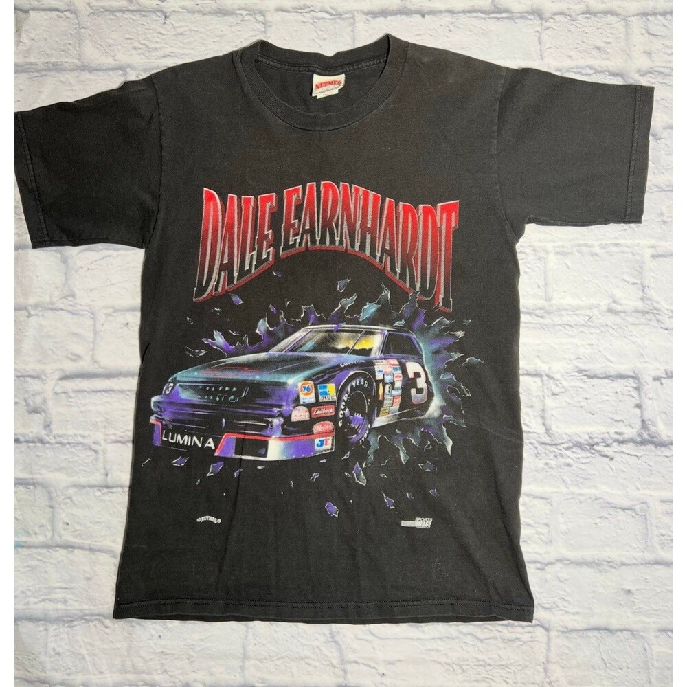 Vintage 90s DALE EARNHARDT Nutmeg Shirt The Intimidator size Large - Made in USA